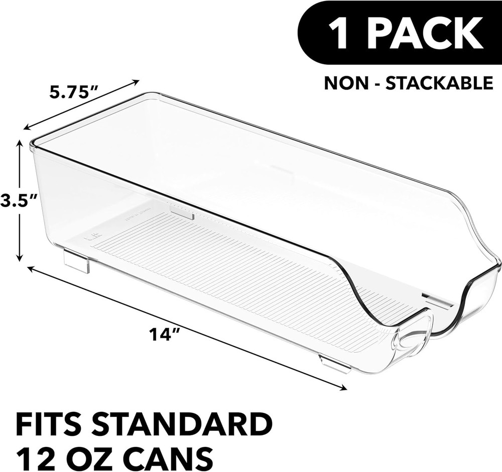 Space-Saving Soda Can Organizer for Refrigerator – Holds 12 oz Cans Effortlessly