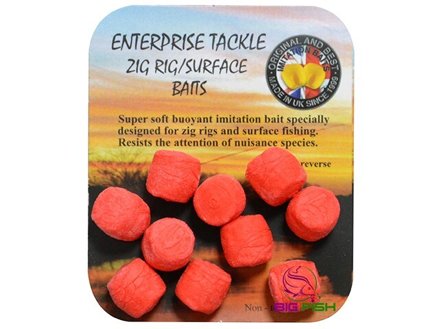 Enterprise Tackle Zig Rig Surface Imitation Baits Red/Yellow Carp