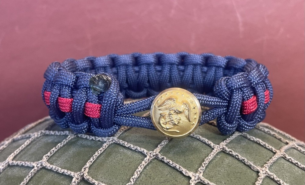 Marine Corps Blood Stripe Bracelet