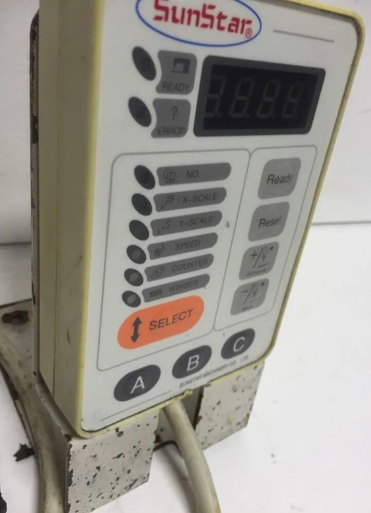 Sunstar Sewing SPS/B Series Machine Pattern Controller Monitor Warranty!