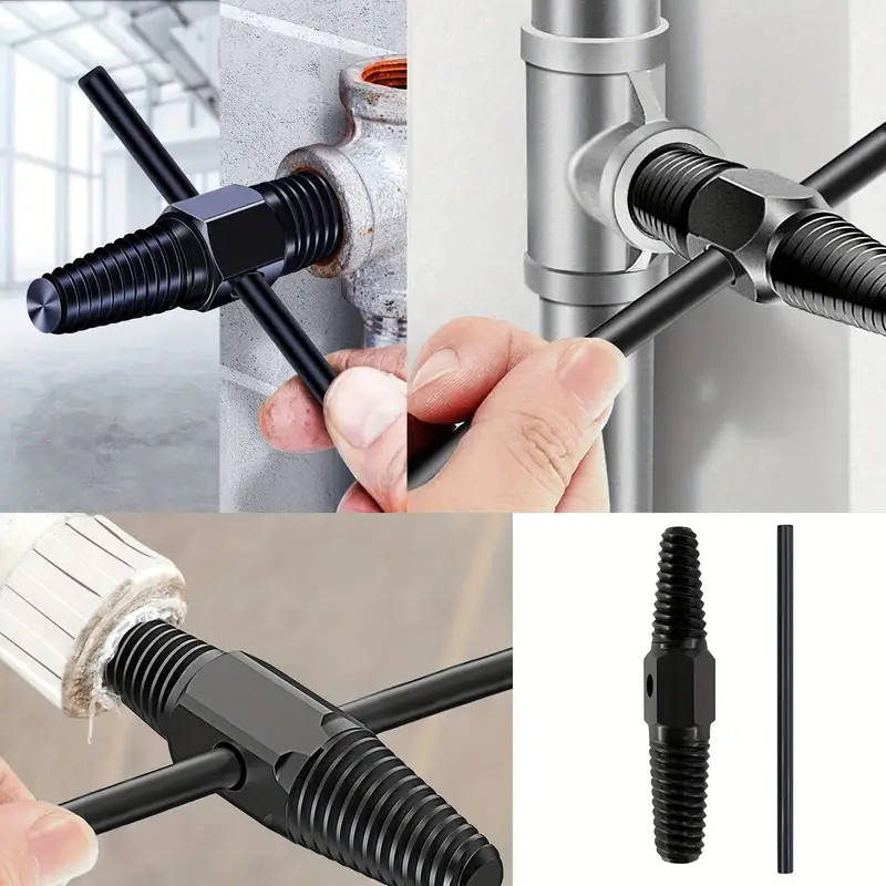 Pipe Screw Extractor Dual-use Water Pipe Screw Removal Tool Broken Bolt Remover