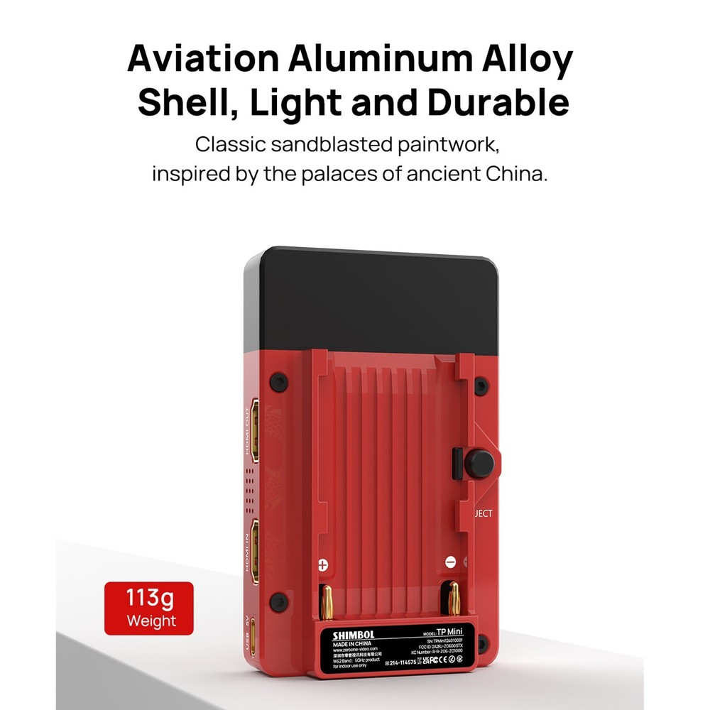 SHIMBOL TP Mini 200m HDMI Wireless Transmission System Transmitter Receiver 10