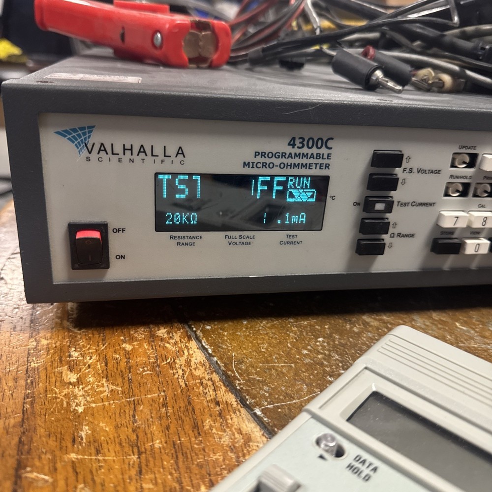 Valhalla Scientific 4300C Programmable Micro-Ohmmeter W Extras. Working!