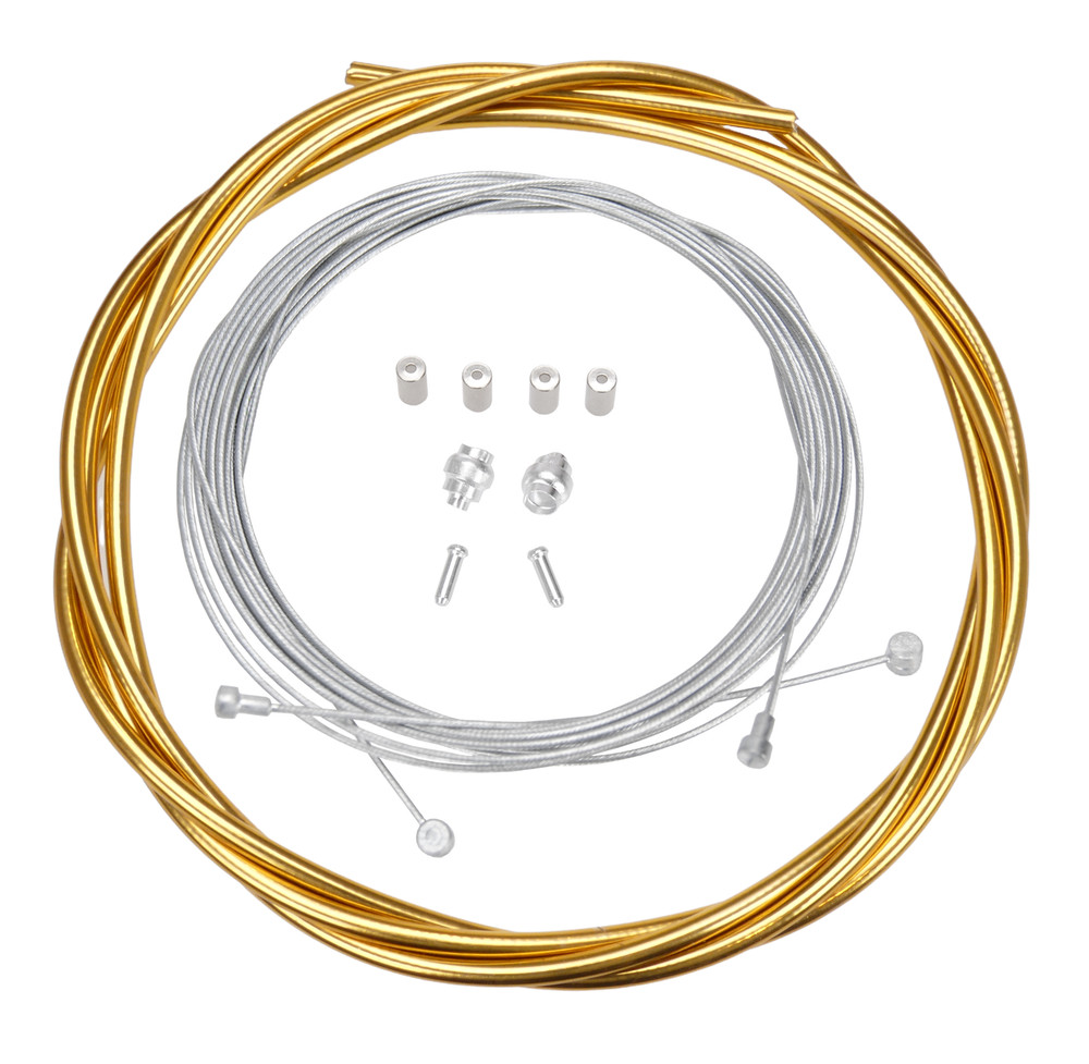 Bicycle Brake Cable Kit for Drop Bar Road - SHINY GOLD