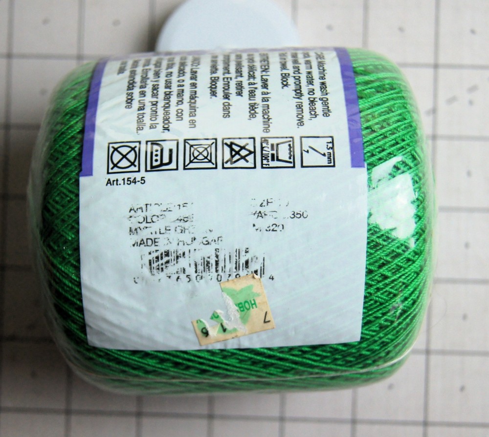 Aunt Lydias Crochet Thread Size 10 GREEN