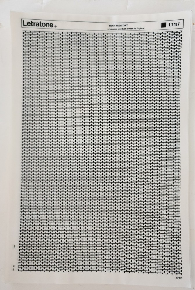 Vintage Letratone # LT117 - 4 SHEETS
