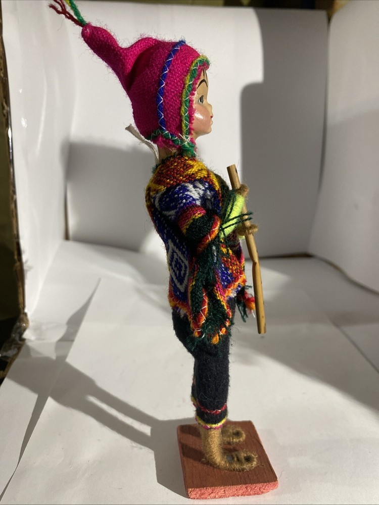 Vintage Handmade Folk Art Doll-read Description