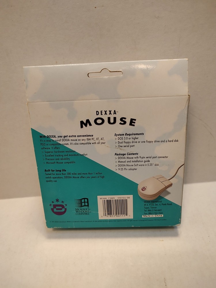 Dexxa By Logitech Mouse Model 7100s (1991)