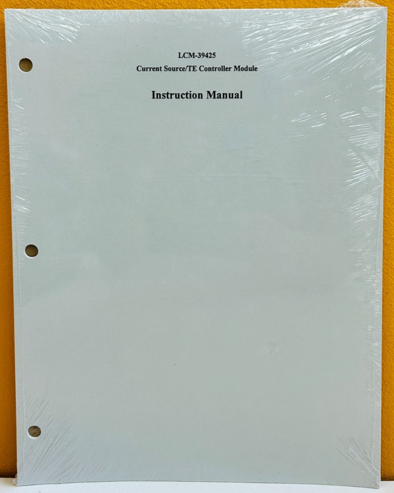 LCM-39425 Current Source / TE Controller Module Instruction Manual.