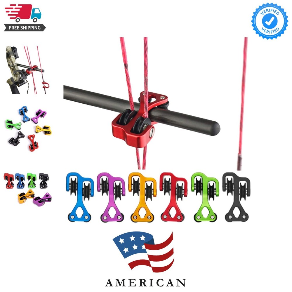 Aluminum Compound Bow Cable Slide Archery Bow String Splitter Roller Glide Re...