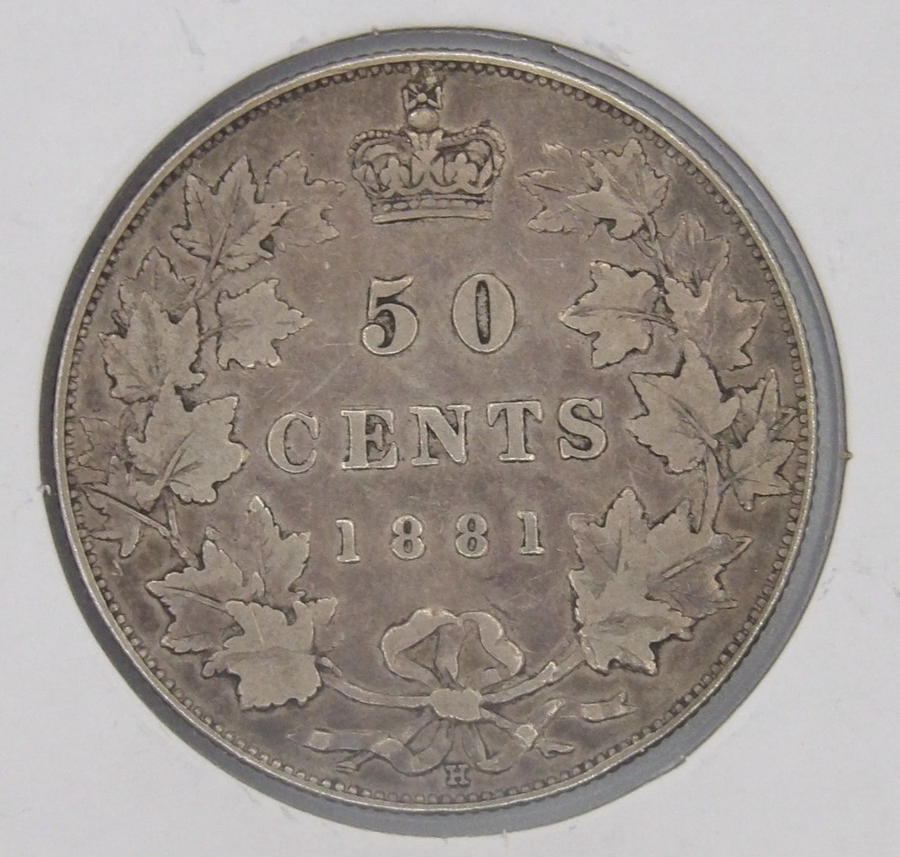 Canada 1881H VF 50 Cents