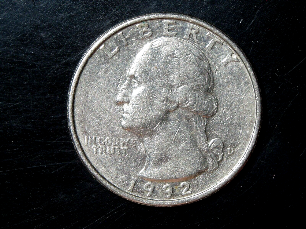 1992-D WASHINGTON QUARTER #6