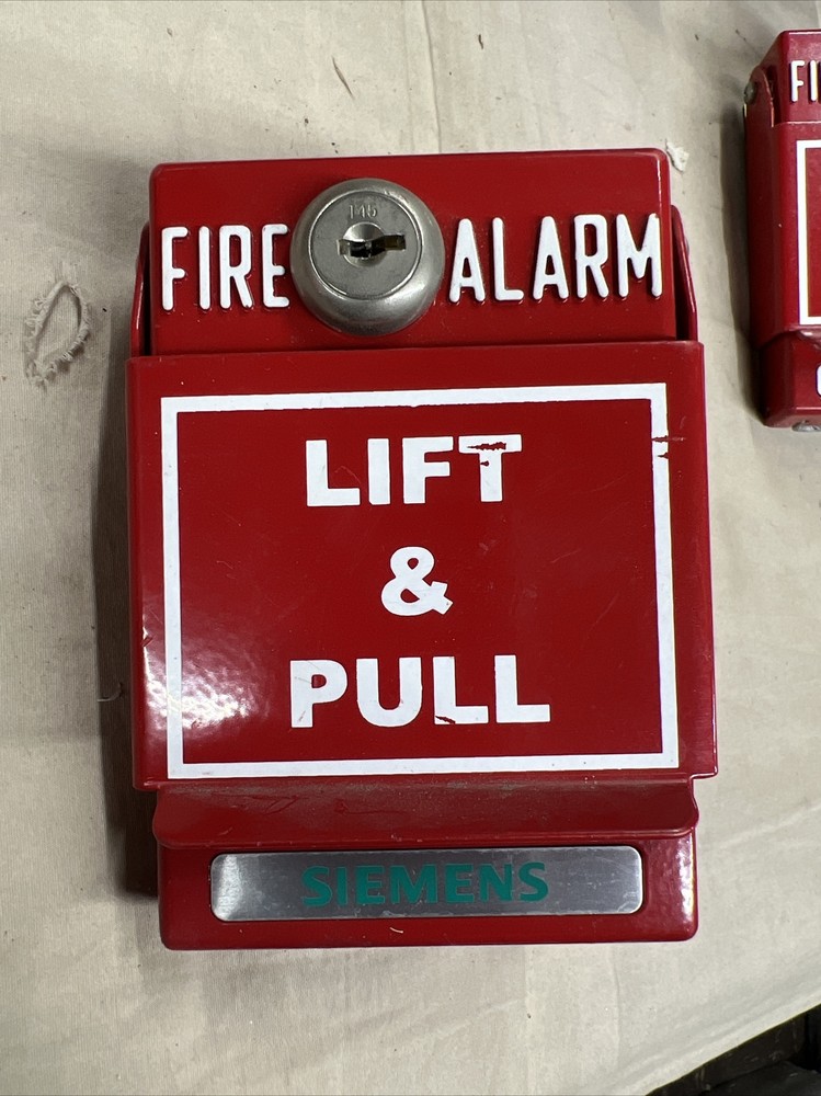 SIEMENS MSM-KD / MSMKD Metal Fire Alarm Lift and Pull -  No key