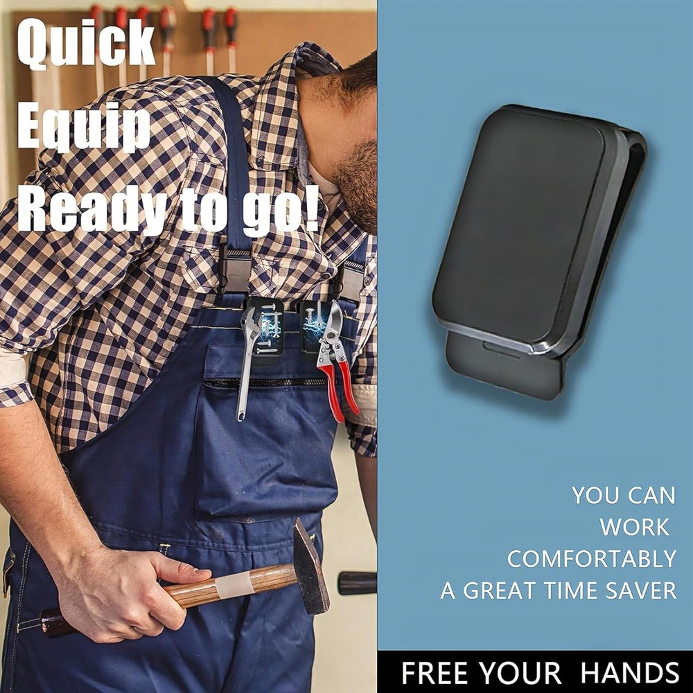 Compact Magnetic Tool Holder - Super Strong Neodymium Clip for Easy Tool Access