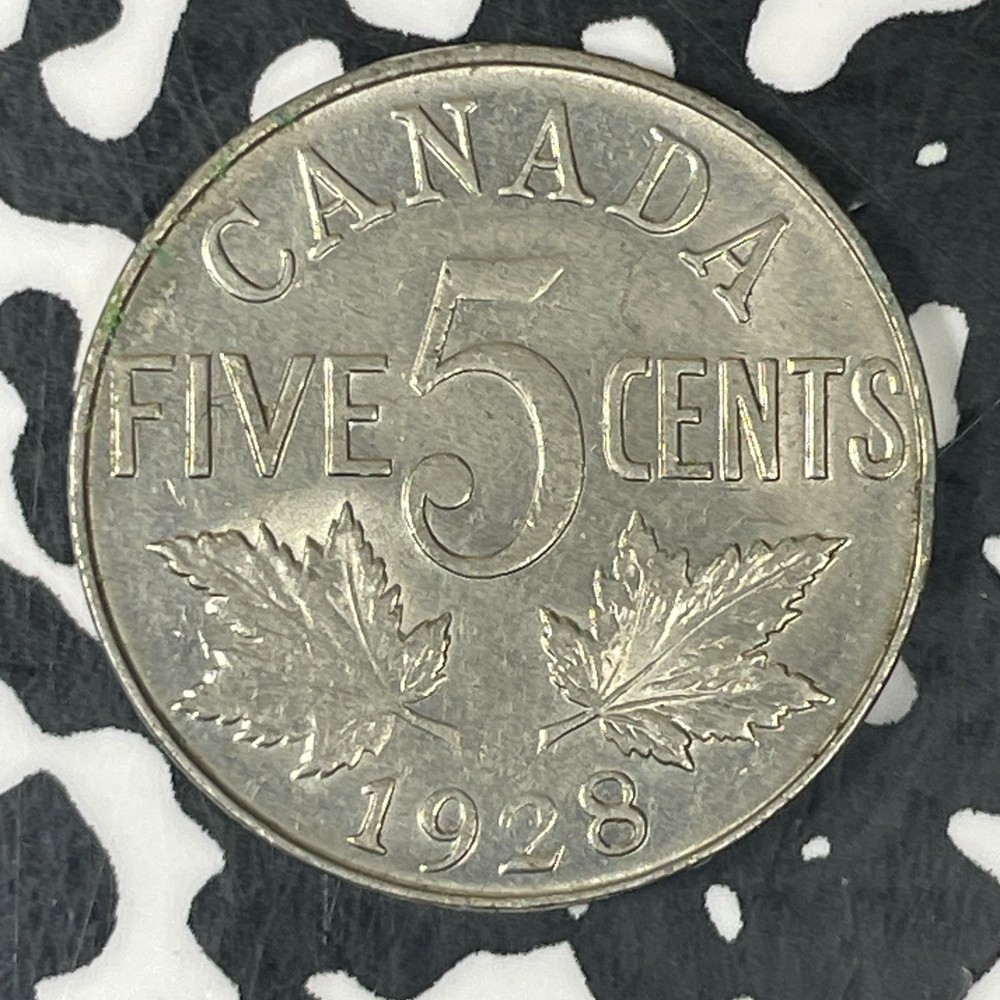 1928 Canada 5 Cents Lot#C8559 Nice!