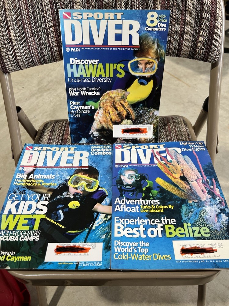 Diver Magazine. 3 Volumes.