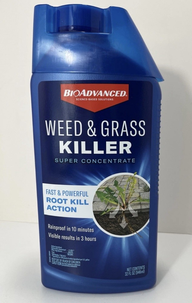 BioAdvanced Weed & Grass Killer Super Concentrate Spray, 32 oz, Fast Results