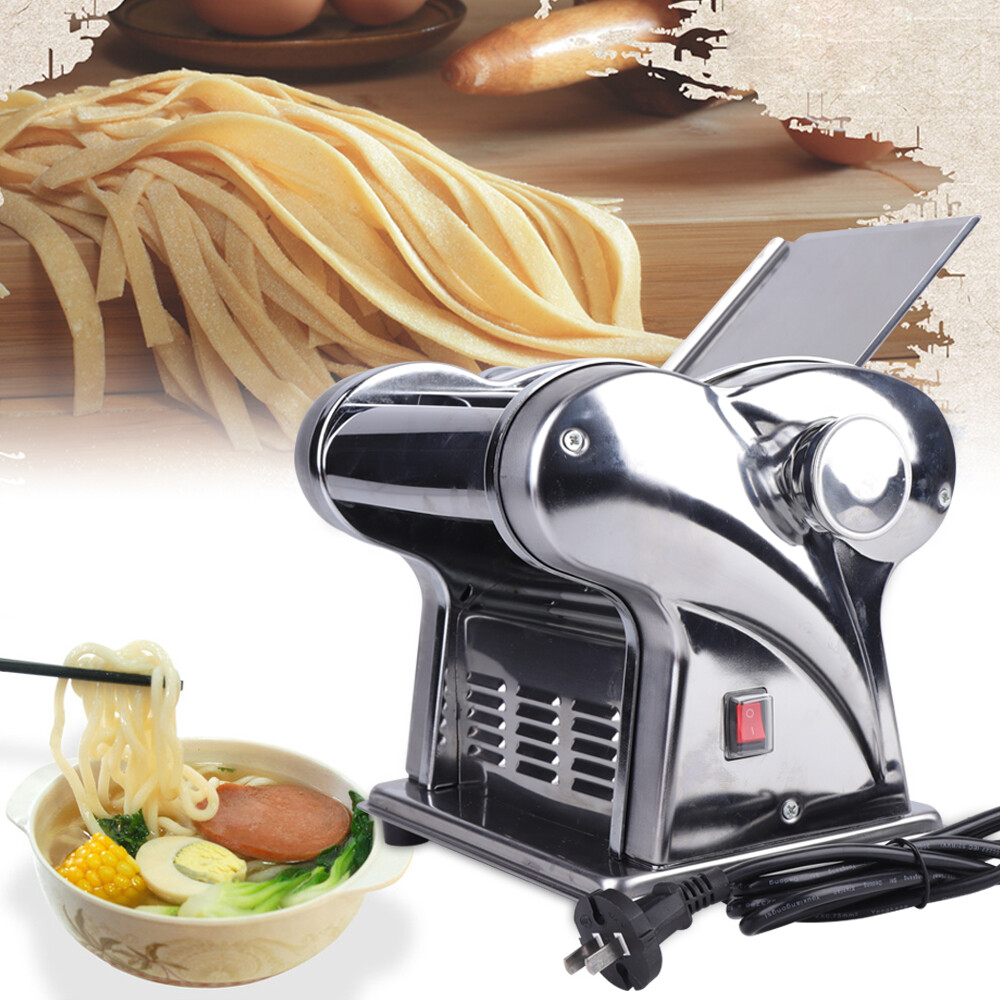 Stainless Commercial Electric Dough Roller Sheeter Noodle Pasta Maker Machine