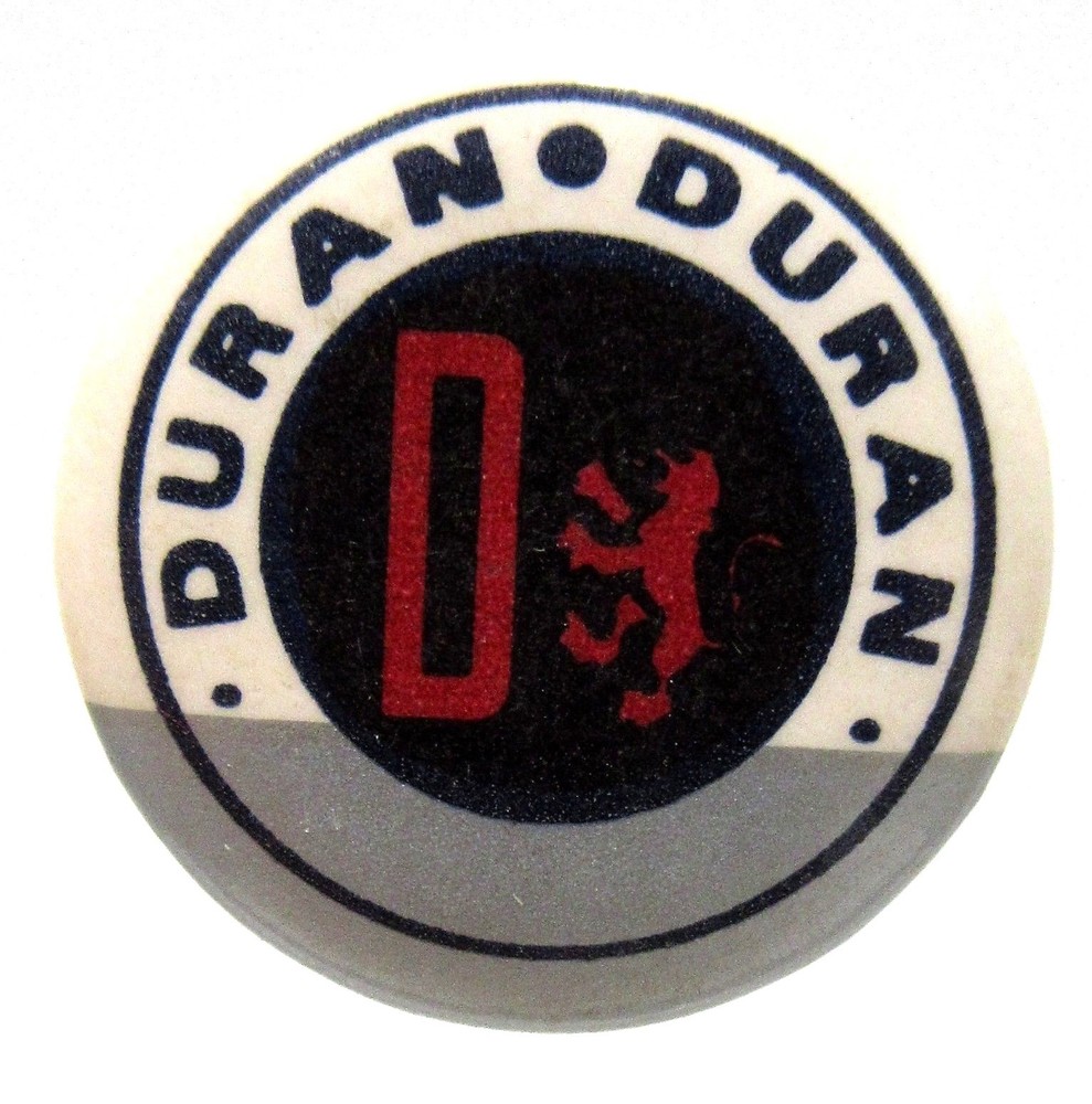 1980's DURAN DURAN 15/16" rock music pinback button