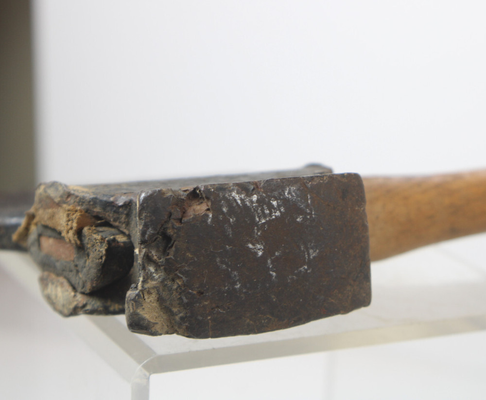 Antique Primitive Hewing Timber Framing Broad Axe Inv#LZ26