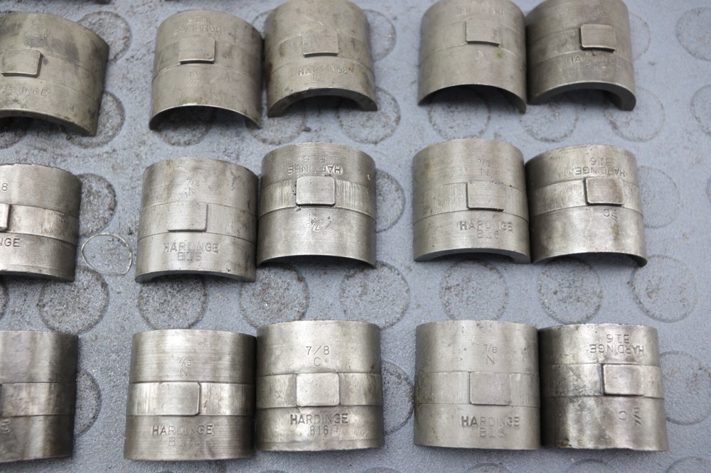 HARDINGE ( 7/8'' ROUND ) B16 COLLET PADS READ DESCRIPTION ! LOC5940