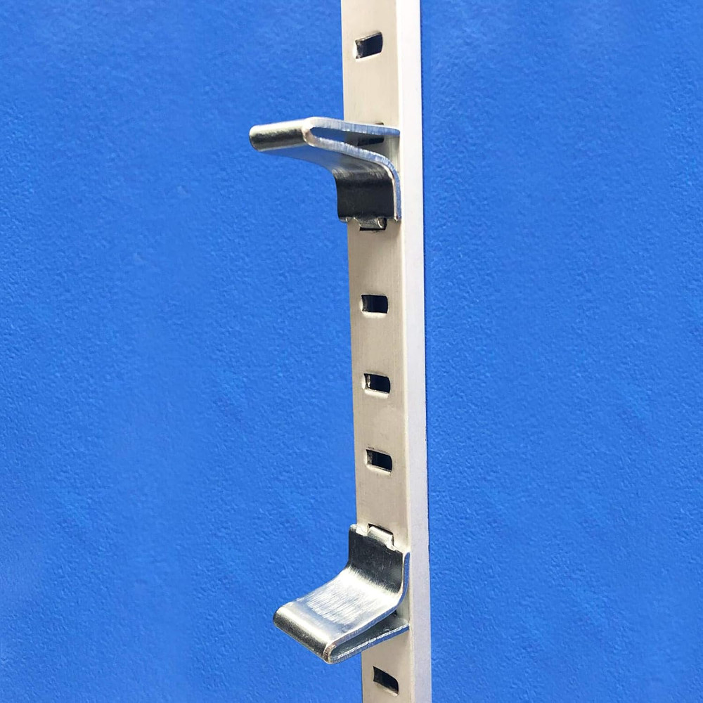 Adjustable Steel Pilaster Shelf Support Clips -14 Pieces