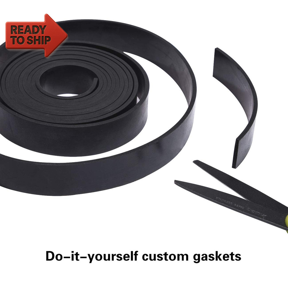 Solid Neoprene Rubber Strips Roll 1/8 (.125) Inch Thick X 2 Inch Wide X