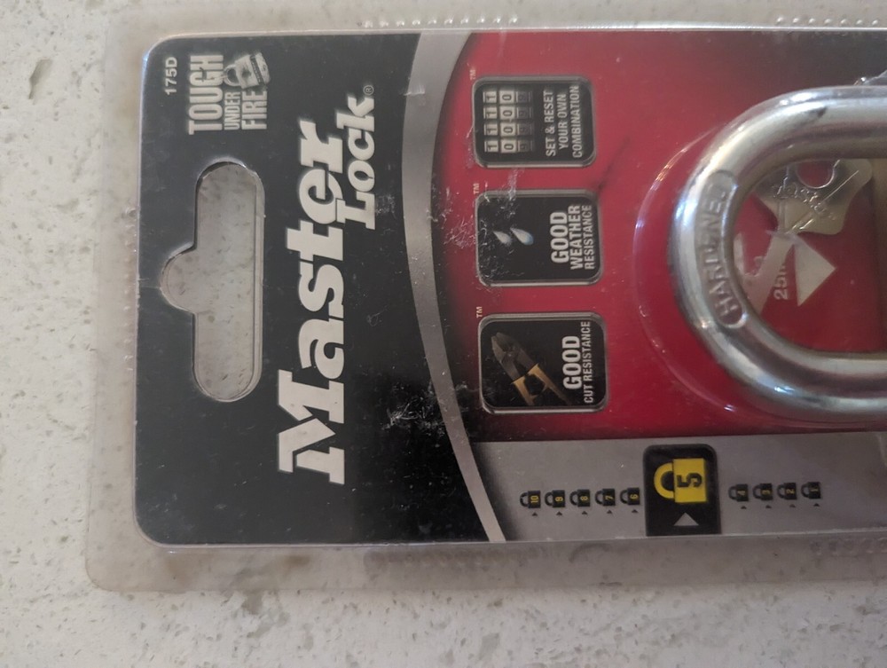 Master Lock Resettable Combination lock 175D tough under fire