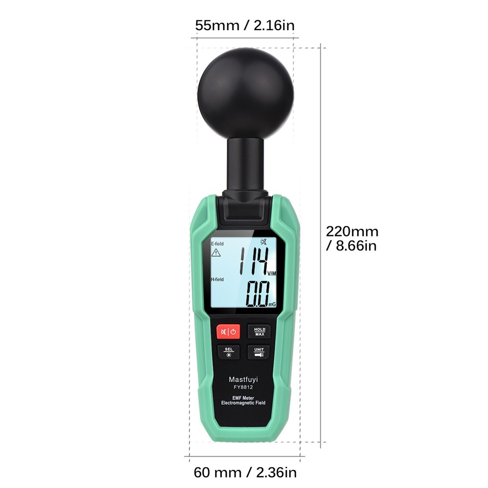 EMF Meter Electromagnetic Field Tester Electromagnetic Wave Radiation Detector