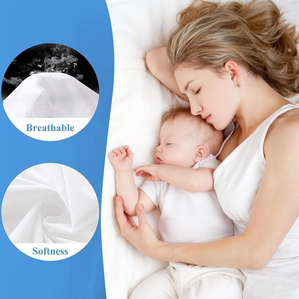 2 Pack Softhour Full Size Waterproof Mattress Protector, Stretch to 21'' Deep...