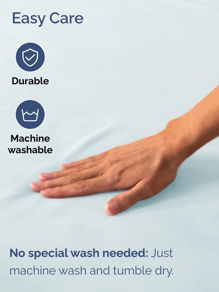 Extra Deep Twin Fitted Sheet - Hotel Luxury Single Fitted Sheet Only - Easily...