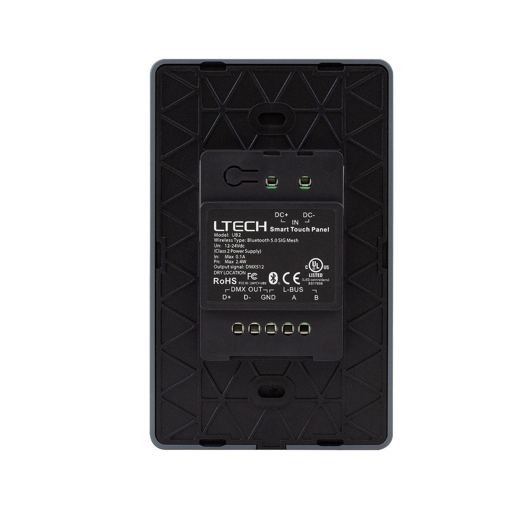 LTech UB2 Tunable White CCT DMX Bluetooth Touch Panel Wall Controller [Open Box]