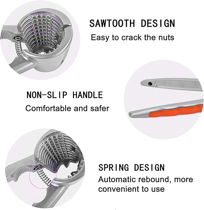 1PC Nut Shell Cracker Walnut Kitchen Heavy Duty Multifunction Pecan Opening Tool