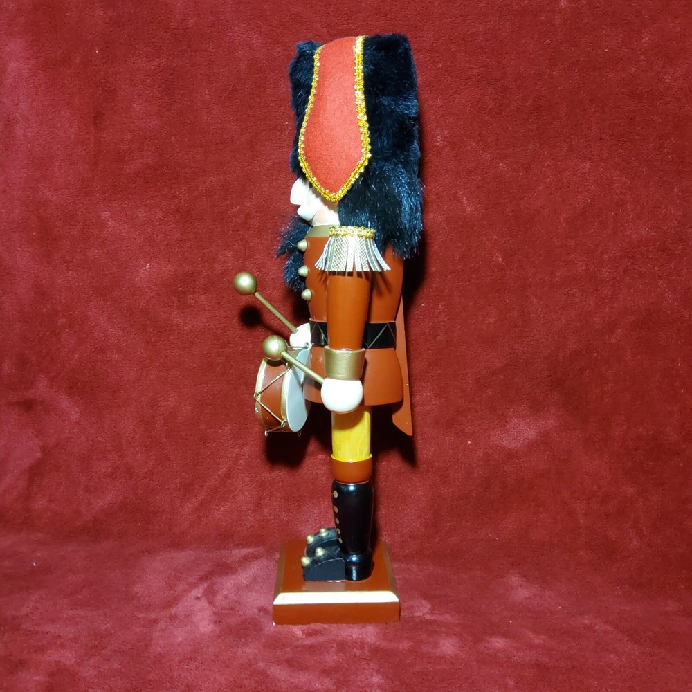 Vintage Nutcracker Drummer JC Penny Home Collection Black Hat 14"