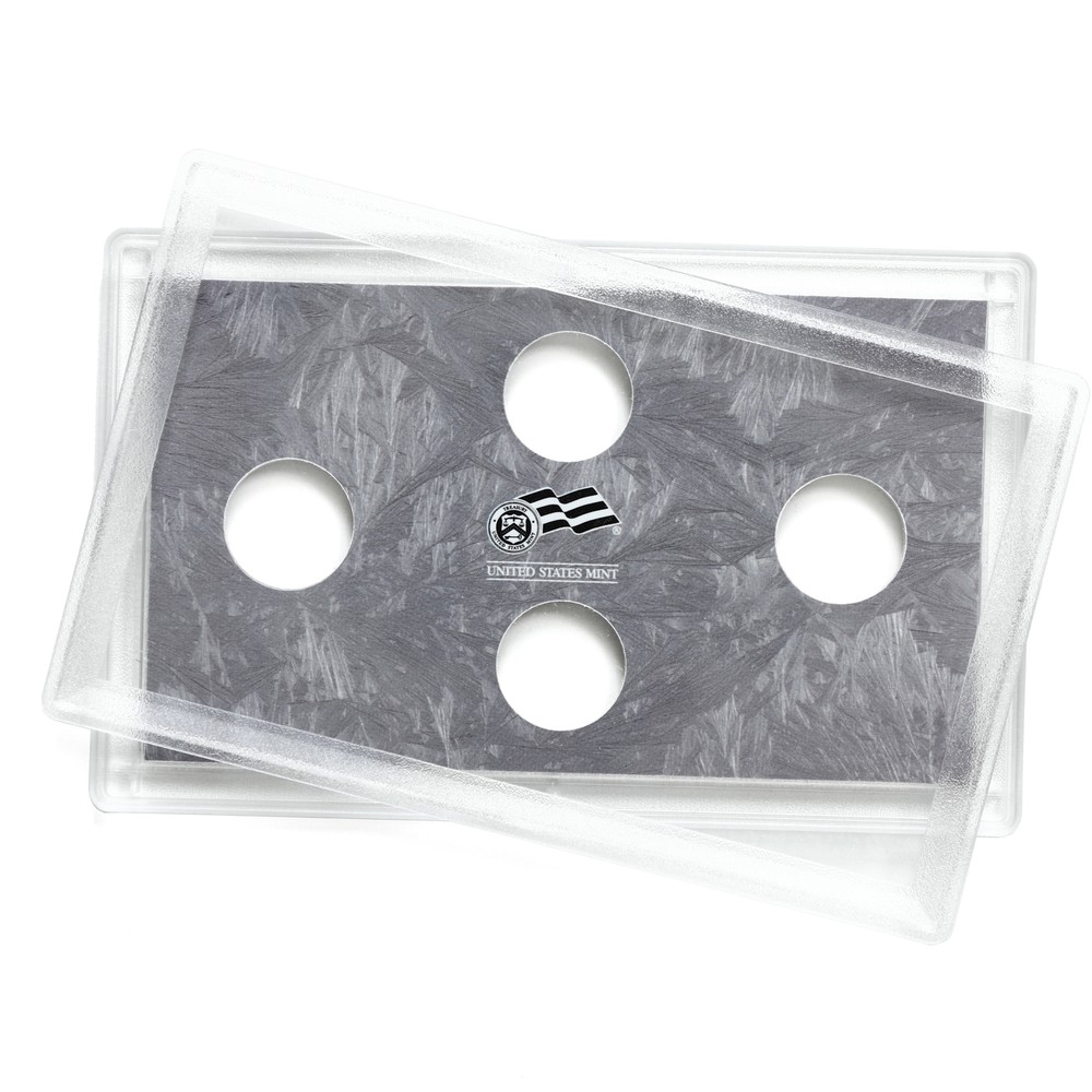 Empty Plastic Lens with Gray Insert Holds 4 Cents