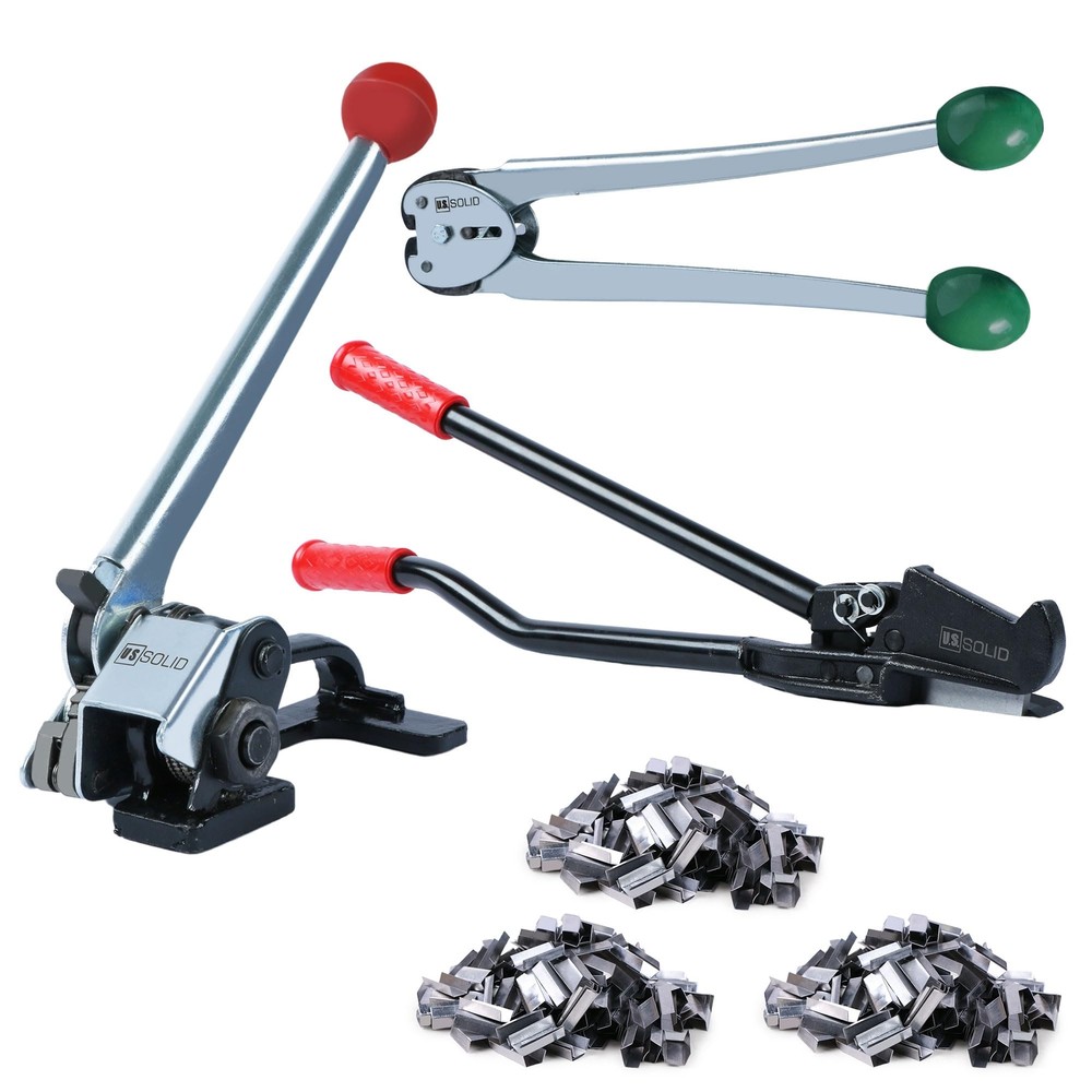 U.S. Solid 1/2" - 5/8" Steel Strapping Kit Manual Banding Tool