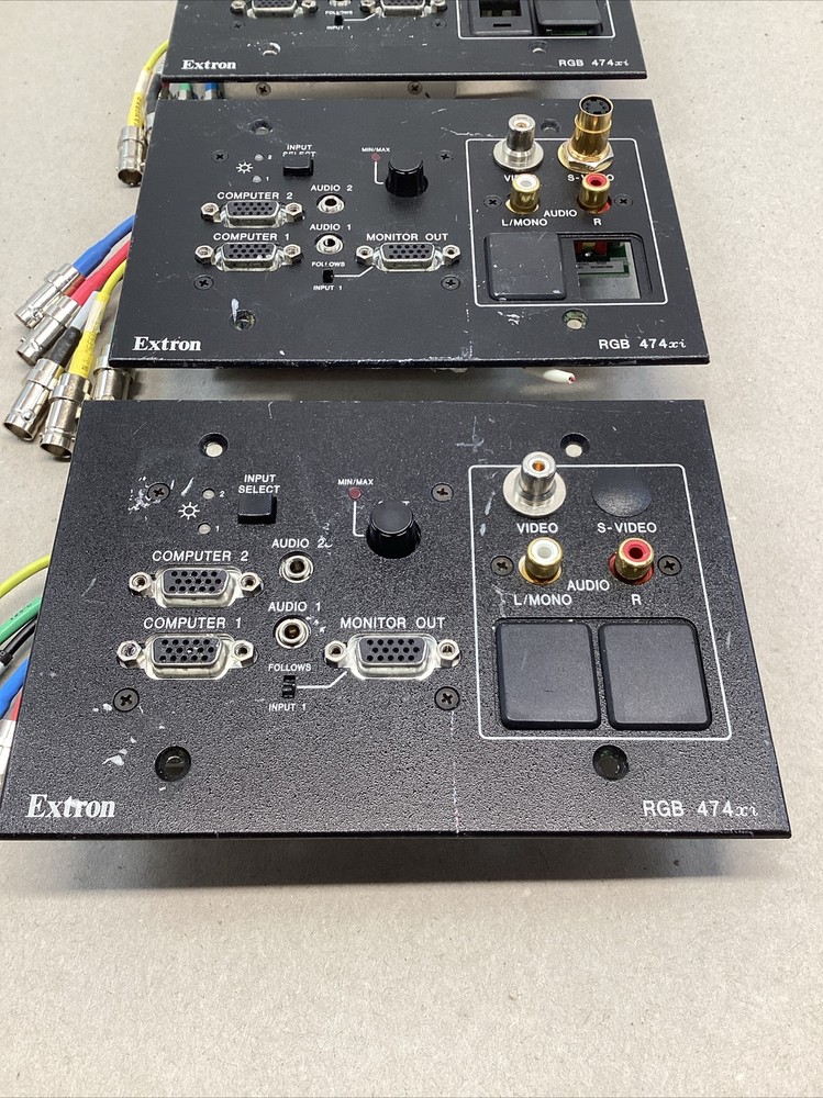Extron Rgb 474xi Two Input Architectural Interface Lot Of 3 bl0634