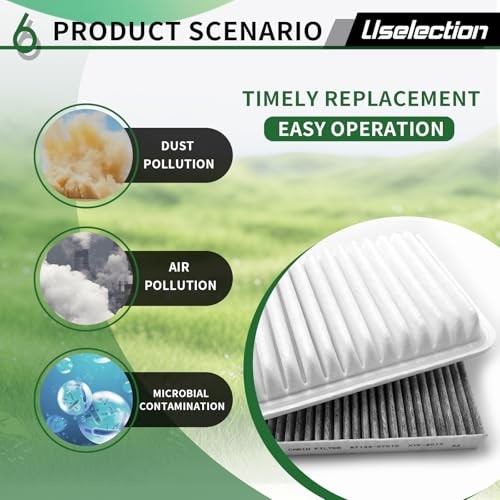 Cabin Engine Air Filter W/Activated Carbon Kit for Corolla(2009-2019)