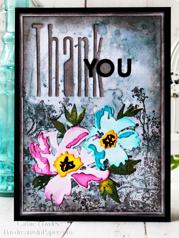 Sizzix Thinlits Brushstroke Flowers #1 7pc set #665209 Retail $16.99 Tim Holtz