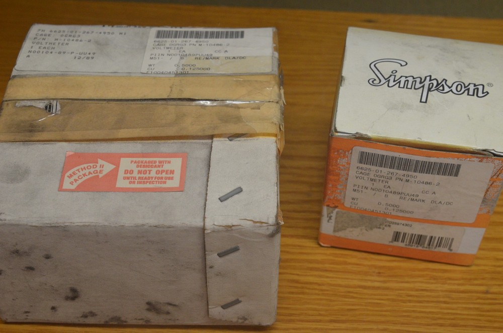 Simpson Voltmeter M-10486-2 0-80 (G-B)