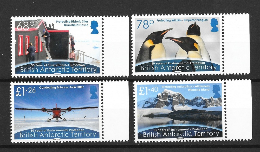 British Antarctic Territory 2021  30 Years Environment Protection   MNH