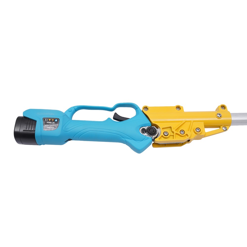 US Electric Pruner Cordless Pruning Shears Extension Pole +2 Lithium Battery