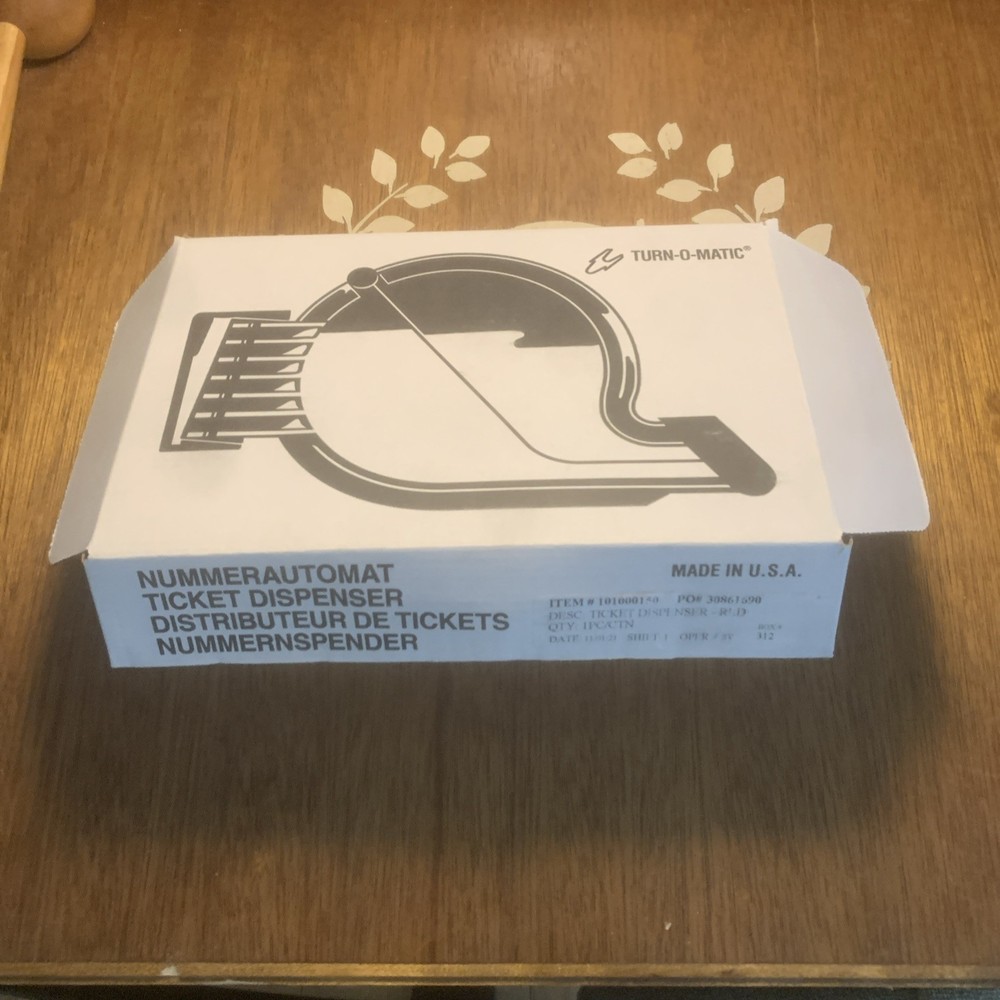 Turn-O-Matic 2-Digit Digital Take A Number System with Free Ticket Roll