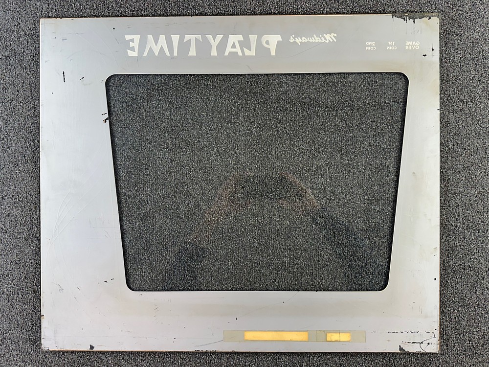 Midway Playtime Arcade Video Game Bezel ORIGINAL RARE