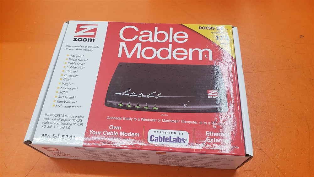 ⭐️⭐️⭐️⭐️⭐️ Zoom Cable Modem 3.0 Series 1079 Model 5341