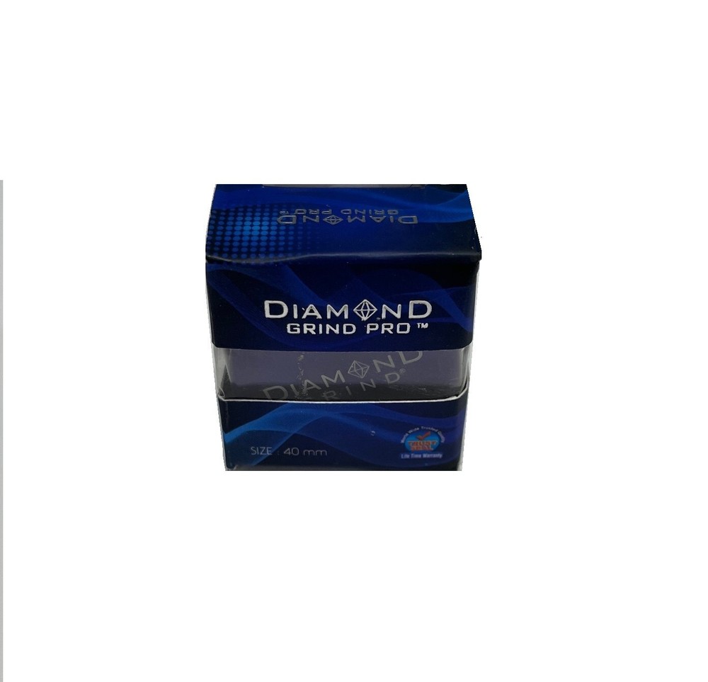 Diamond Grind 2 part Herb Grinder Blue 2.25"