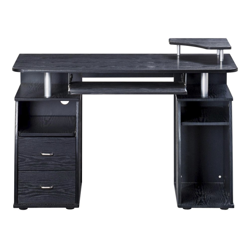 Office Desk-Computer Workstation-Adjustable CPU Shelf,Keyboard Tray,Drawers