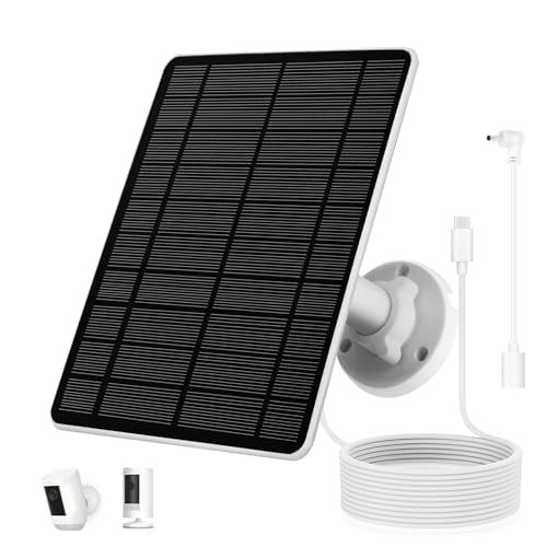 Solar Panel 5W for Camera，Compatible with Spotlight Cam/Pro/Plus two type c