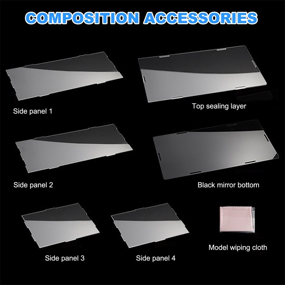 Display Case For 1/18 Scale Model Car with Black Base Clear Storage Stand Box