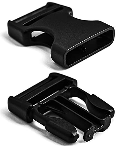 1" Webbing Strap Buckles Set - 10 Quick Release & 20 Tri-Glide Clips for Heavy D